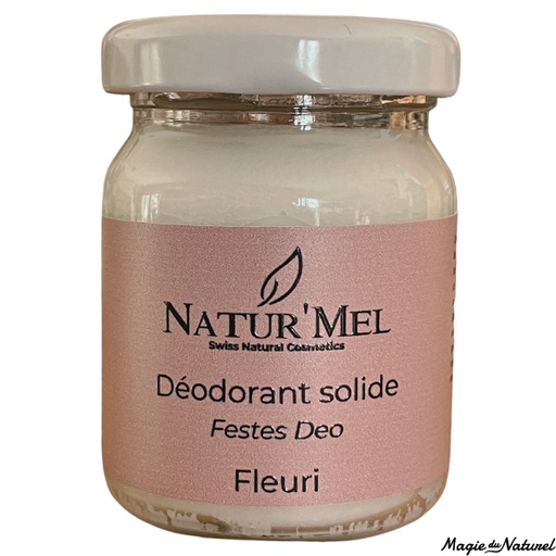 Déodorant solide « Le Fleuri » - 50 ml l Natur'Mel Cosm'Ethique l La Magie du Naturel l SUISSE