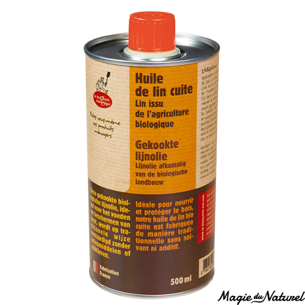 Huile de Lin BIO cuite 500ml l La droguerie écologique l La Magie du Naturel l SUISSE