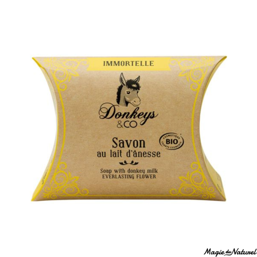 Savon au lait d'ânesse Bio 100 g à l'Immortelle l Donkeys&Co l La Magie du Naturel l SUISSE