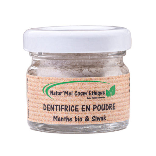 Dentifrice en poudre - Menthe bio & Siwak l Natur'Mel Cosm'Ethique l La Magie du Naturel l SUISSE