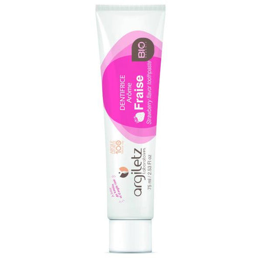 Dentifrice enfant BIO argile rose & fraise - 75ml l Argiletz l La Magie du Naturel l SUISSE