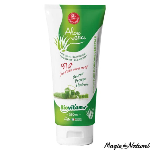 Gel Aloé Véra Bio 97.8% - 250 ml l BioVith'am l La Magie du Naturel l SUISSE