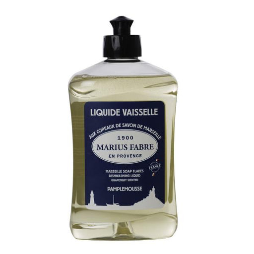 Liquide vaisselle aux copeaux de savon de Marseille parfum Pamplemousse - SANS HUILES DE PALMES l Marius Fabre l La Magie du Naturel l SUISSE