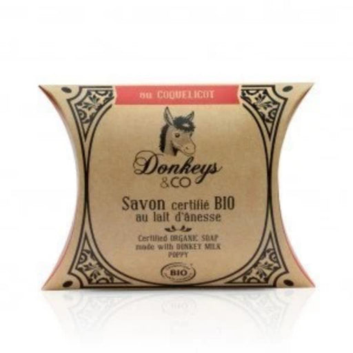 Savon au lait d'ânesse Bio 100 g Coquelicot l Donkeys&Co l La Magie du Naturel l SUISSE