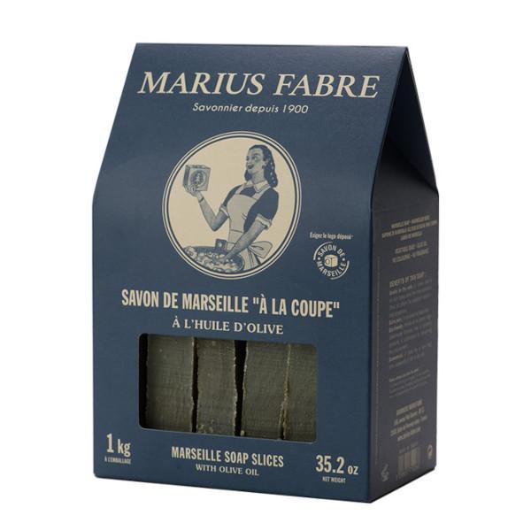 Savon de Marseille brut 1kg en tranches l Marius Fabre l La Magie du Naturel l SUISSE