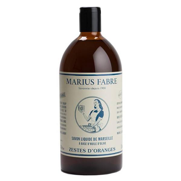 Savon liquide de Marseille "Zestes d'oranges" 1litre l Marius Fabre l La Magie du Naturel l SUISSE