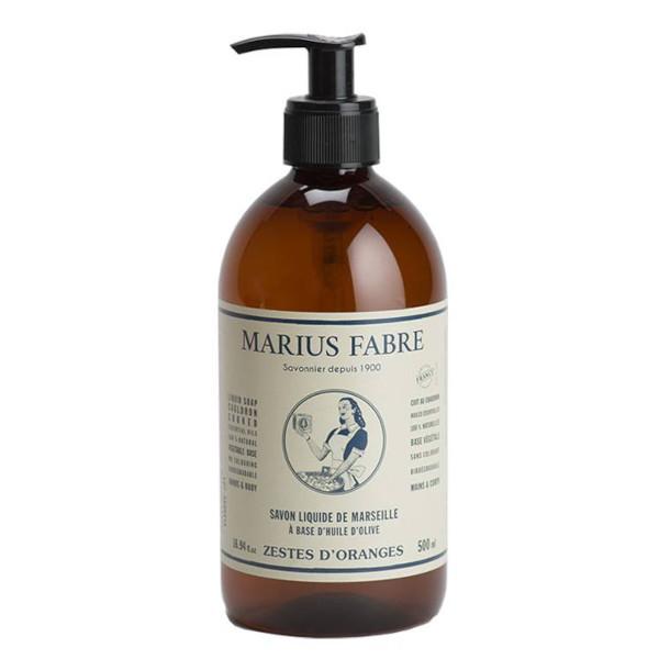 Savon liquide de Marseille "Zestes d'oranges" 500ml l Marius Fabre l La Magie du Naturel l SUISSE